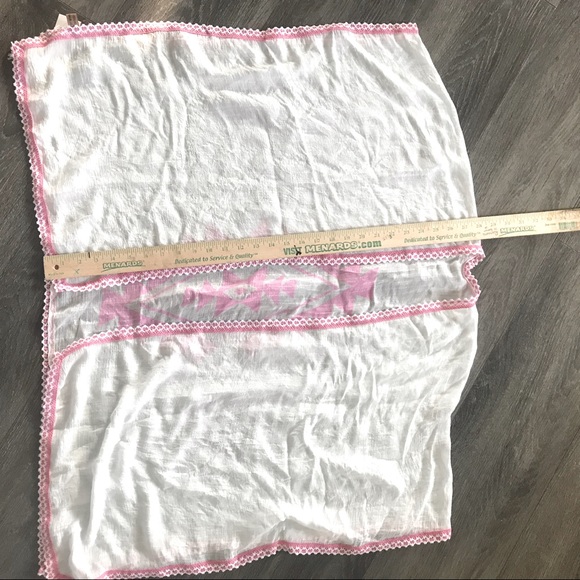 White w/Pink Swimsuit Coverup - Love of Fashion in NY - Picture 5 of 6